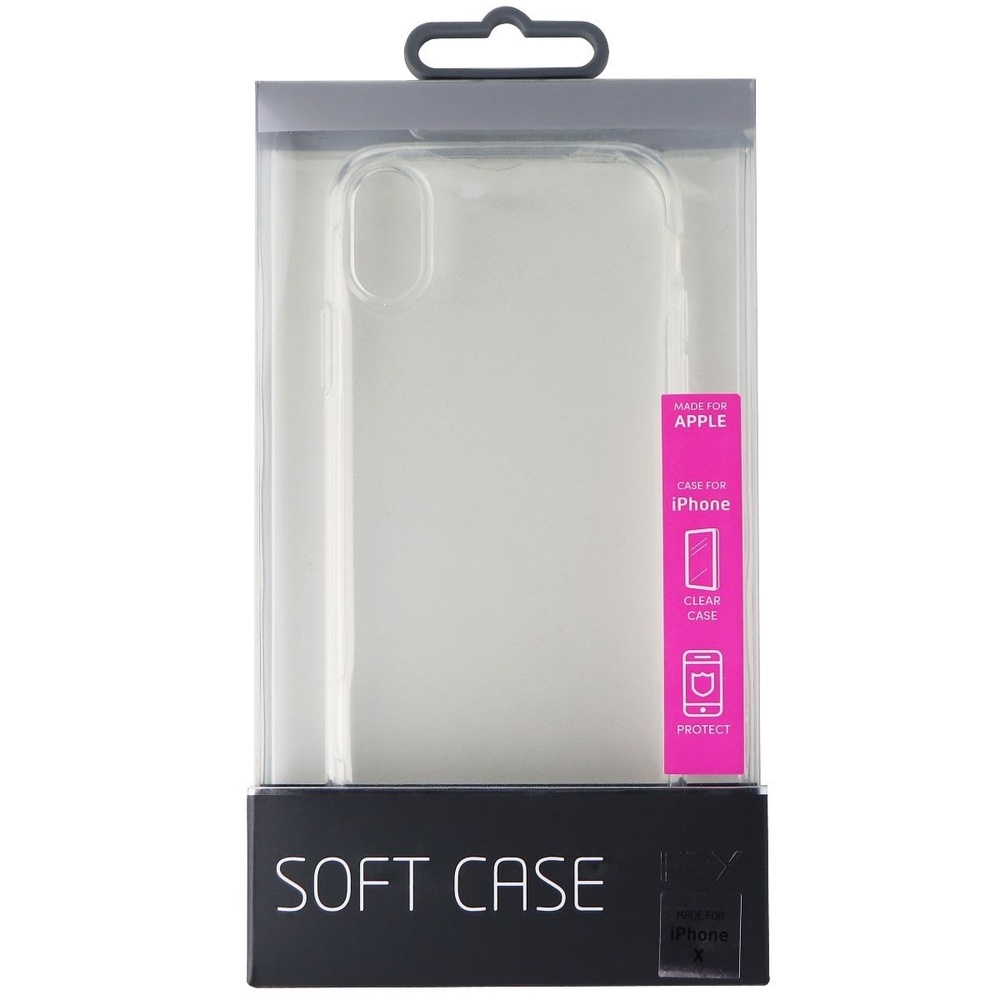 Key Soft Case for Apple iPhone Xs and iPhone X Smartphones - Transparent Clear